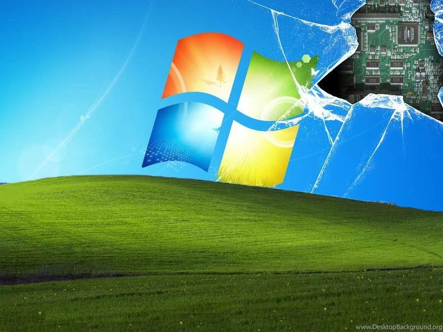 Windows XP And 7 Broken Screen By Cjsoosexy On DeviantArt
