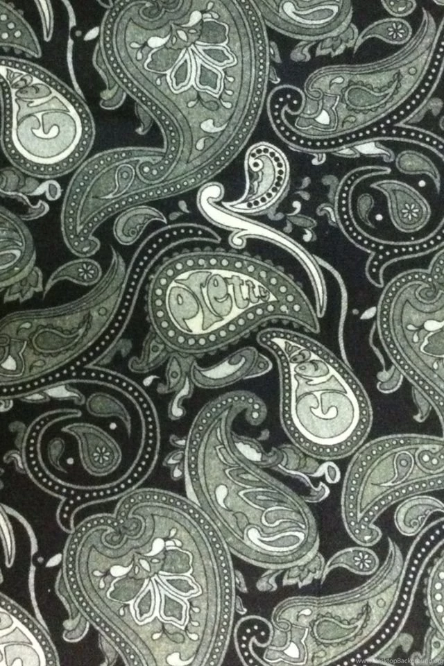 Pretty Green Paisley Print.
