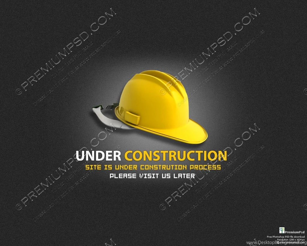 Under Construction Sign Wallpapers PSD Download Premium PSD