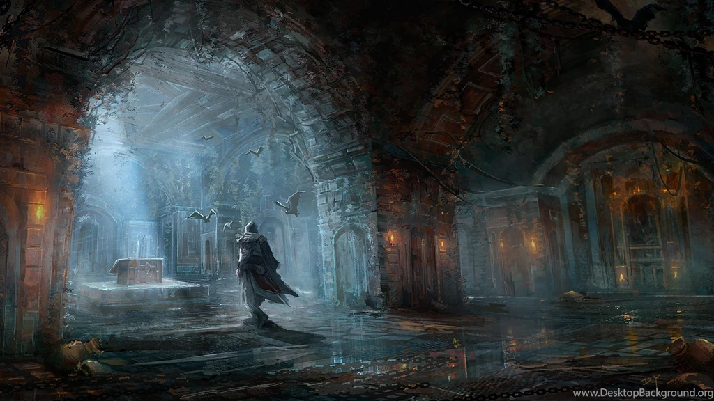 Download Wallpapers 3840x2160 Assassins Creed, Chest, House, Bats ...