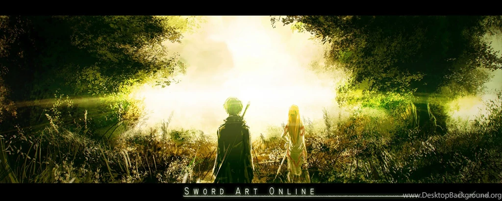 Black Hair Kirigaya Kazuto Landscape Renevatia Scenic Sword Sword ...