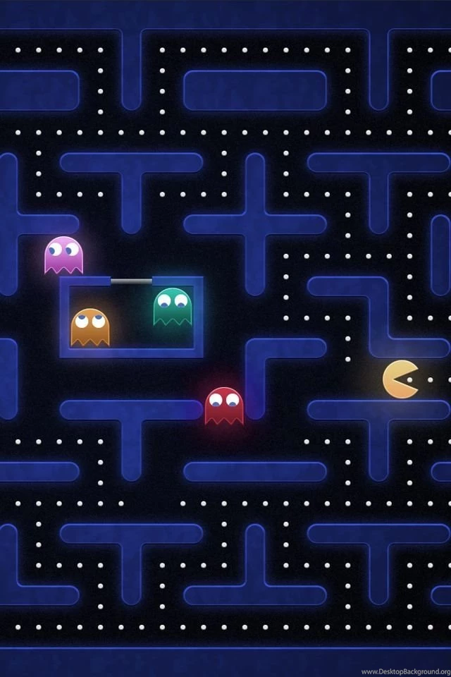 Pac Man, 80's, Video Game, Atari, Nintendo, Art, Backgrounds ...