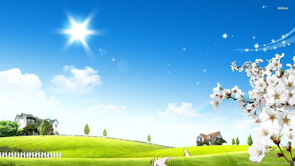Sky Digital Art Picket Fence HD Wallpapers 1920×1080 Resolution