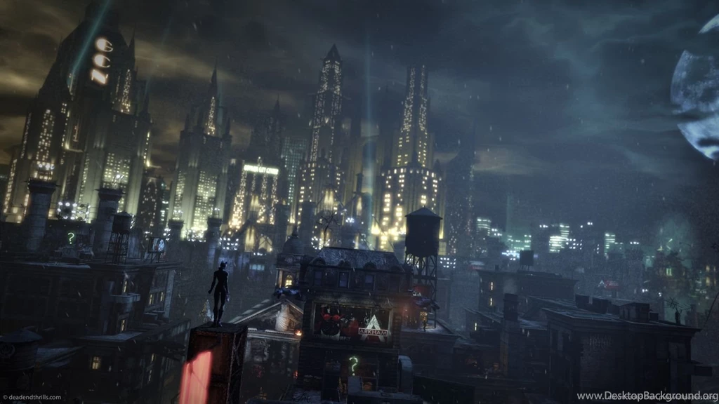 Download 1366x768 Batman Arkham City Catwoman Watch Wallpapers