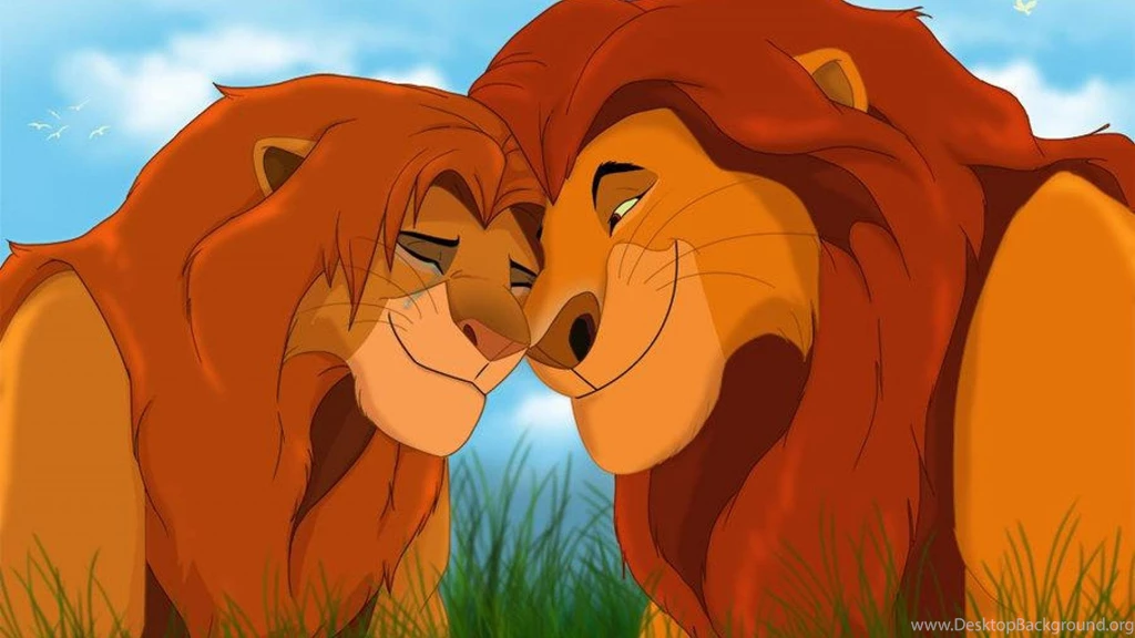 MUFUSA AND SIMBA THE LION KING WALLPAPER (