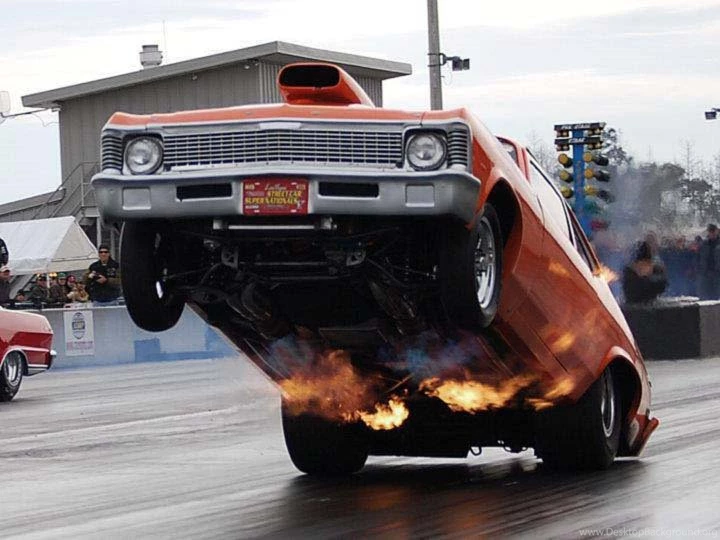 Wheelie Flames Drag Racing