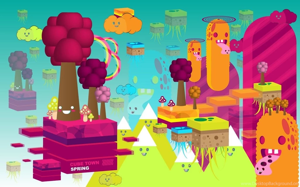 Colorful And Funky Vector Characters 1280x800 NO.10 Desktop ...