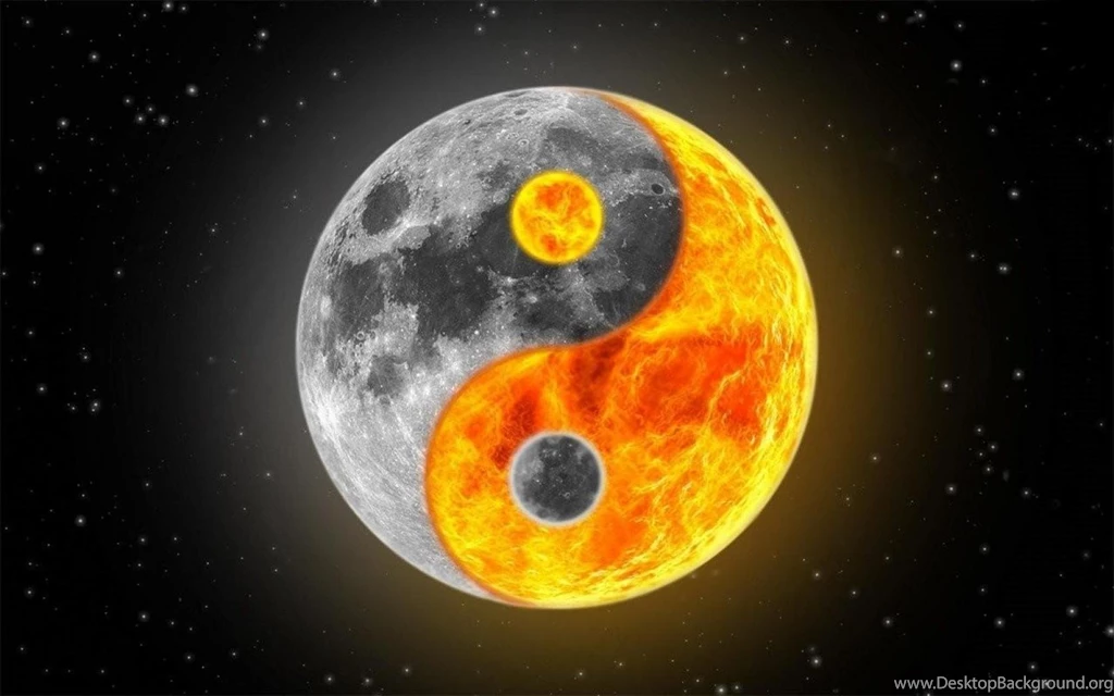 SUN MOON YING YANG WALLPAPER (