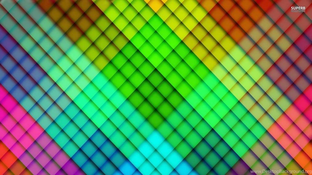 Rainbow Diamond Pattern Wallpapers   Digital Art Wallpapers