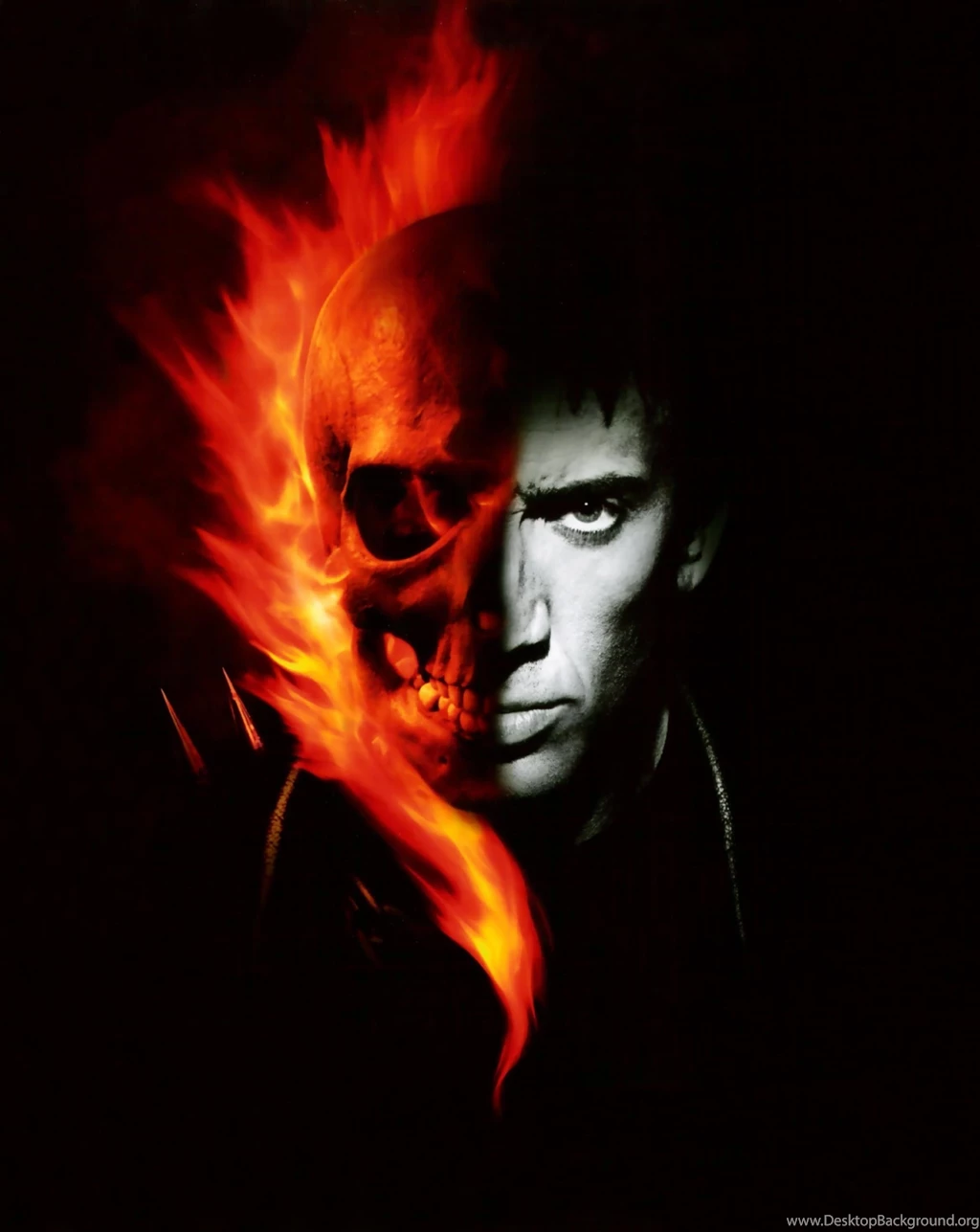 Ghost Rider Nicolas Cage Comics Skulls Superheroes Wallpapers ...