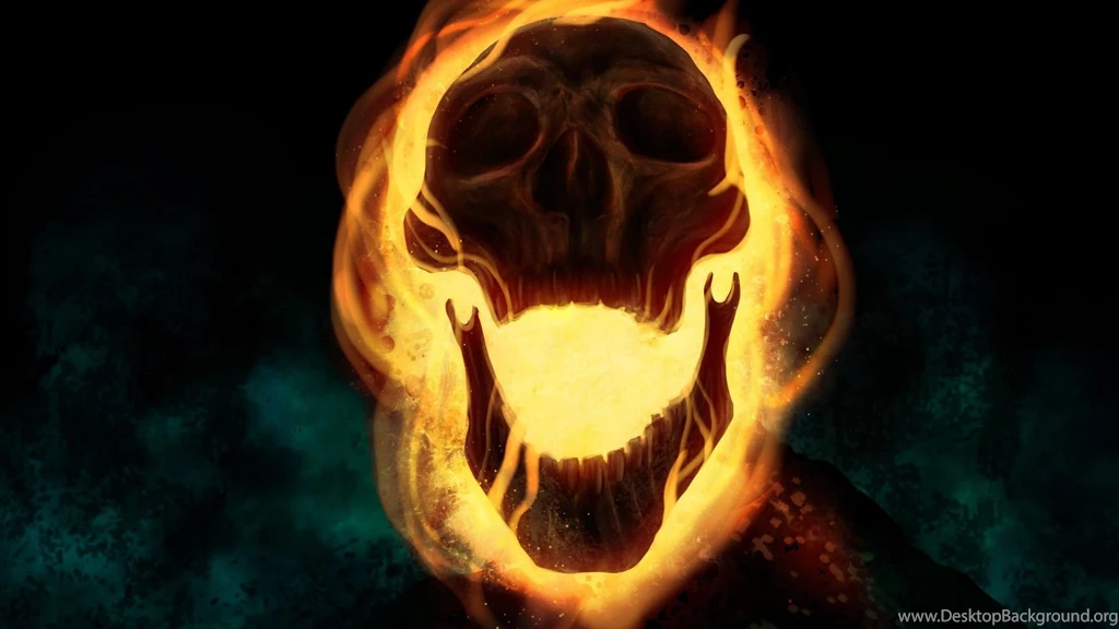 Cartoons Skulls Comics Fire Ghost Rider Drawings Traditional ...
