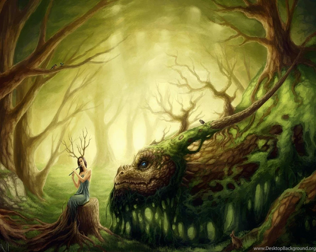 Mother Nature And Earth Dragon (