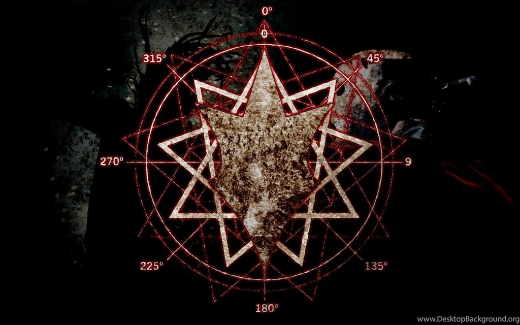 Symbol In Flames Slipknot Masonic Baphomet Jesterhead