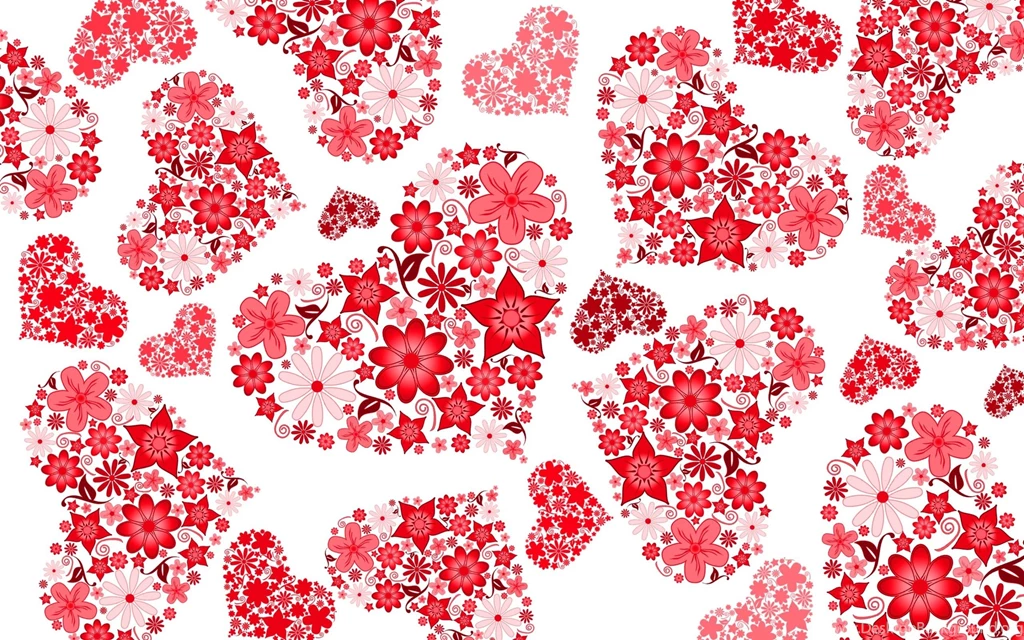 Floral Hearts Wallpapers