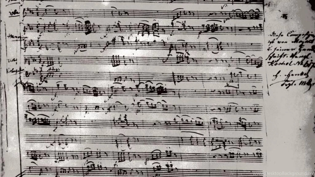Partition Of Music Written By Mozart (