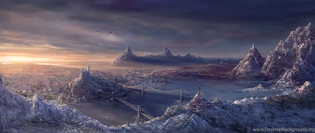 A Rather Unusual Place For A City Digital Paintings, Scenery ...