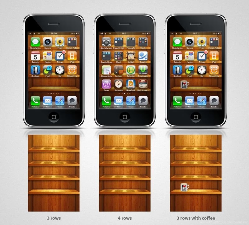 Wooden Shelf Iphone4 Wallpapers By Twinware On DeviantArt