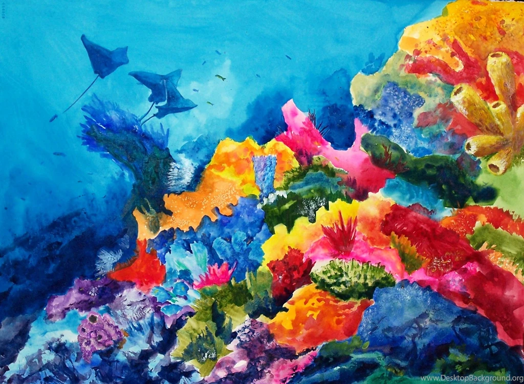Under Water Colorful Natural Life
