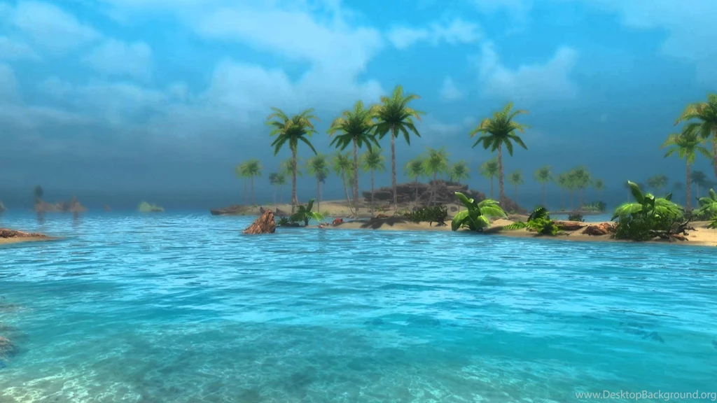 Animated Desktop Wallpapers   Tropical Skyrim 2   Sunny Beach   YouTube