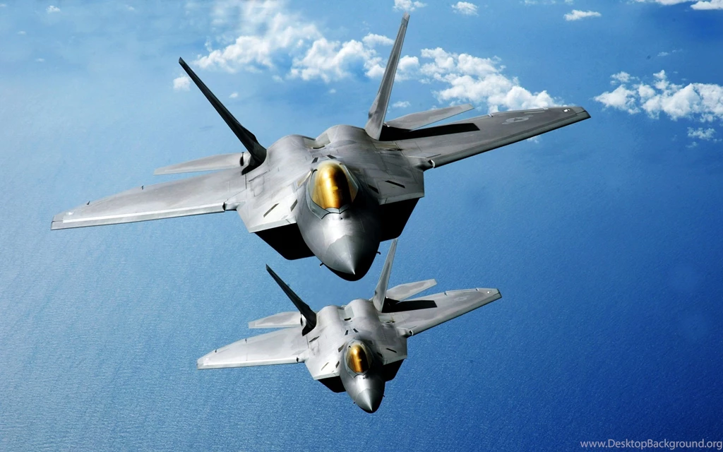 F 22 Raptors Over The Pacific Wallpapers