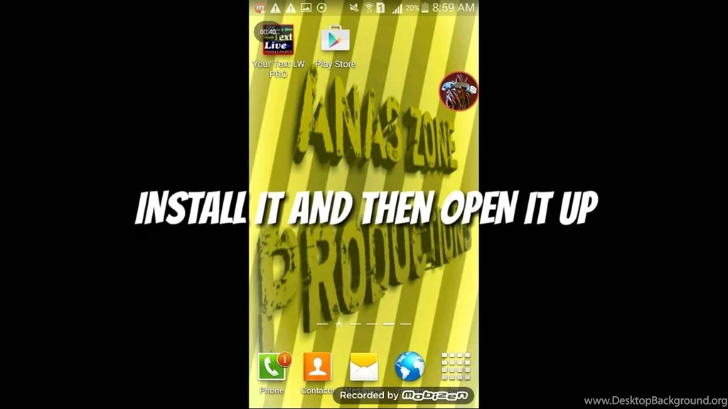 HOW TO MAKE YOUR OWN TEXT LIVE WALLPAPER YouTube