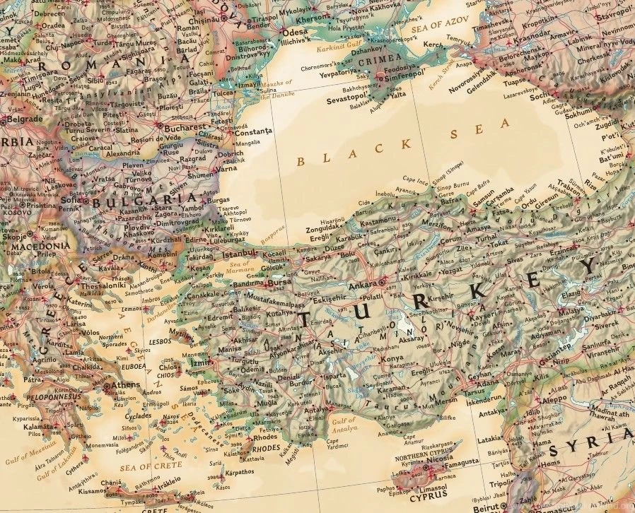 Executive Europe Map Wall Paper English Wallpapers XXL Wall Maps