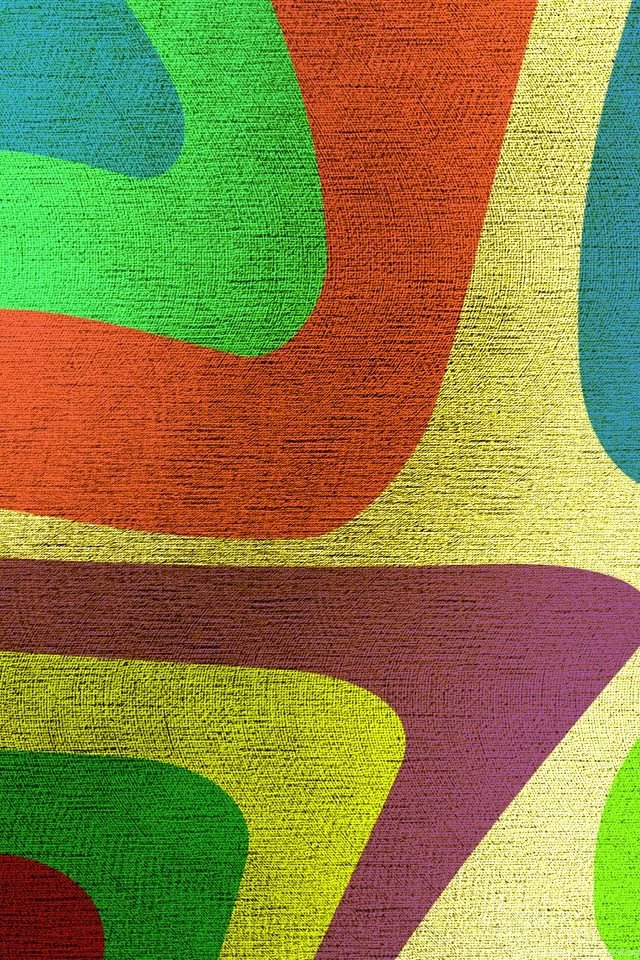 Curves On Canvas Digital Art iPhone 4s Wallpapers Download