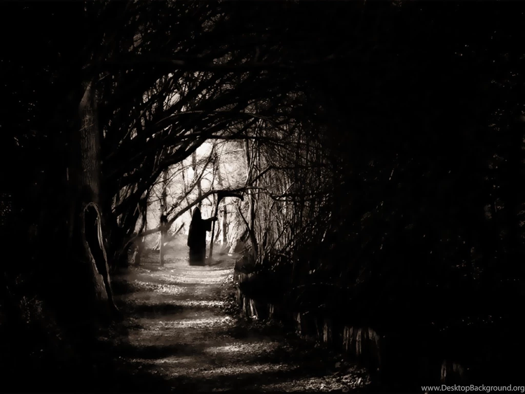 Dark Grim Reaper Horror Skeletons Skull Creepy L Wallpapers ...