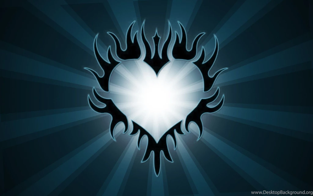 Dital Fire Heart Hd Wallpapers