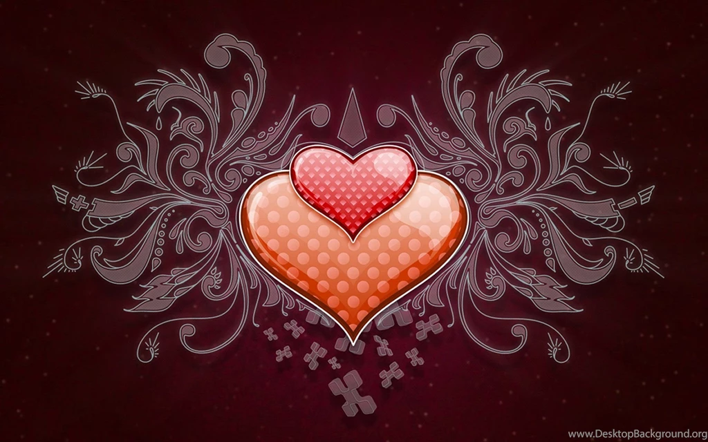 Heart Love Vector Wide Wallpapers