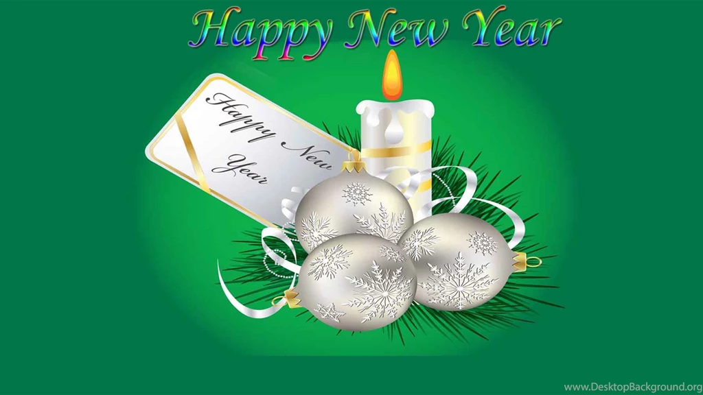 Happy New Year With Christmas 2014 HD Wallpapers