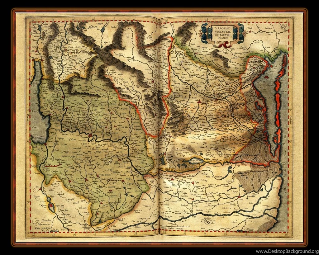 Map Wallpapers   Illuminated Manuscript Atlas Of Maps For Desktop ...