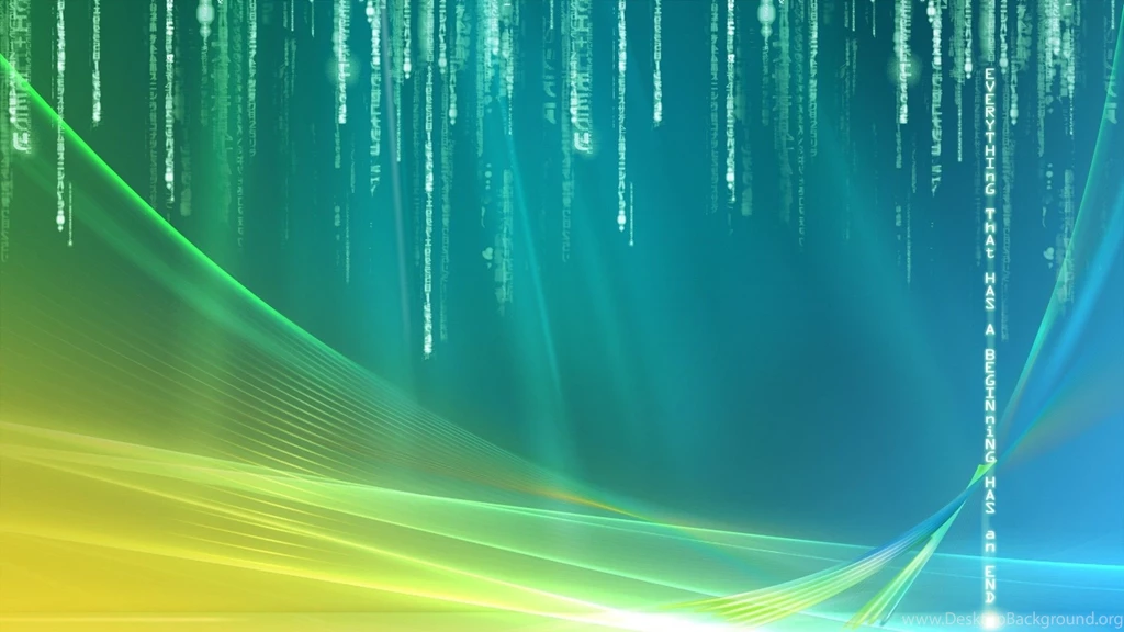 Download Wallpapers 1920x1080 Windows, Vista, Green, Yellow, Matrix ...