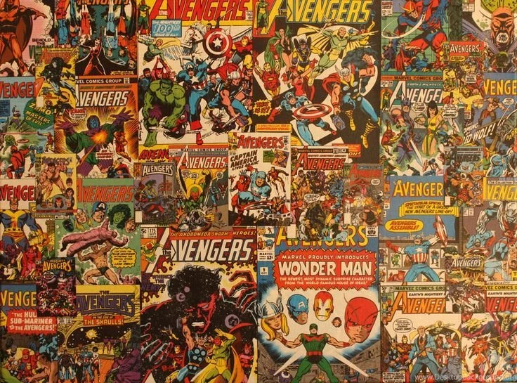 Create Wall Collage Using Comic Books! My Son Would Love This