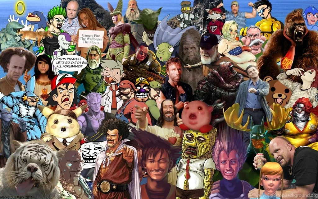 DeviantArt: More Like Character Collage Wallpapers By MarvelousMark