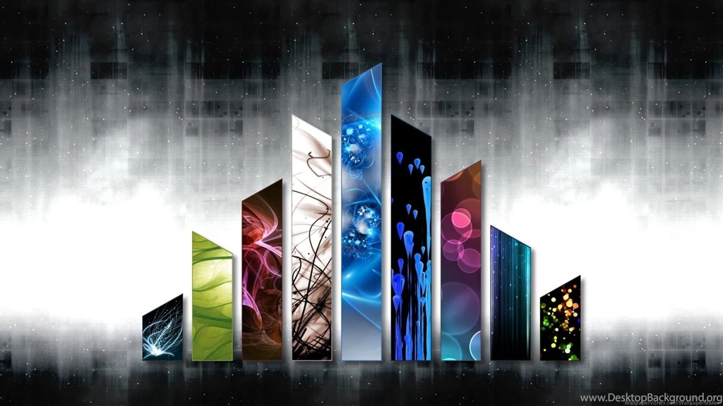 Abstract Collage Pyramide Wallpapers