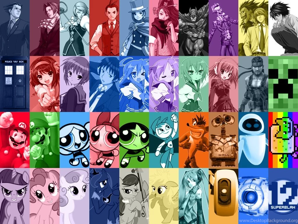 Character Collage iPad Wallpapers By Superblah12 On DeviantArt