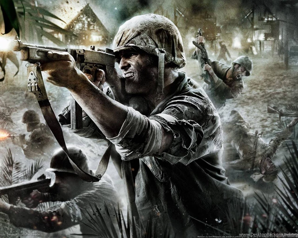 Soldiers War Guns Battle Call Of Duty World At War Wallpapers ...