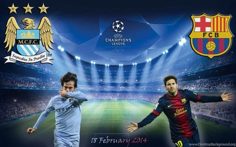 UEFA Champions League Manchester City FC Barcelona Wallpapers Free ...