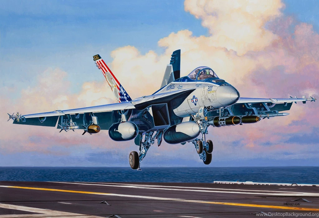 Wallpapers Airplane Painting Art Boeing F/A 18E Super Hornet ...