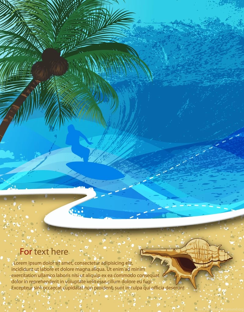 Summer Beach Backgrounds Free Vector Download