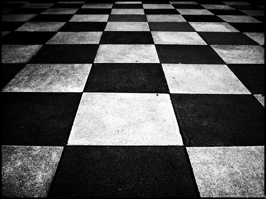 Checkerboard Garage Floor, Black And White Checkerboard Vinyl ...