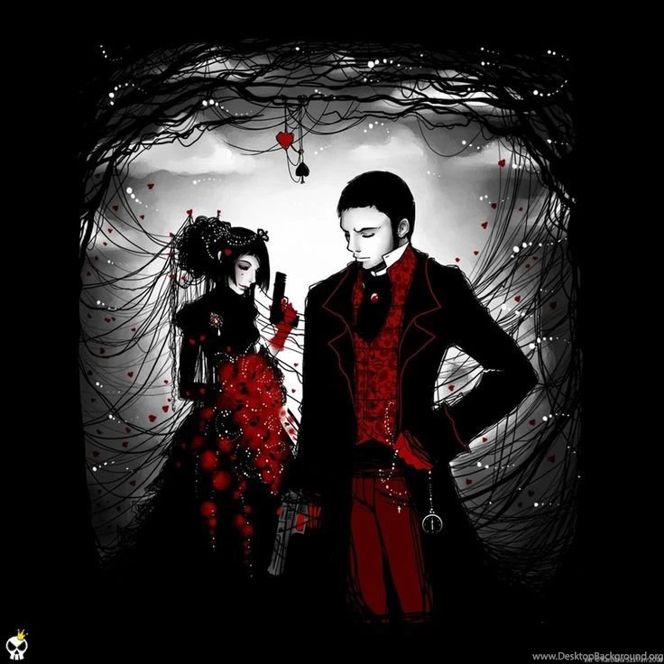 Gothic Love Couple Romance Picture And Wallpapers
