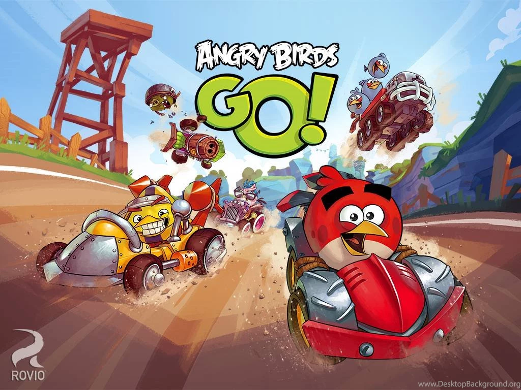 Angry Birds Go Wallpaper.
