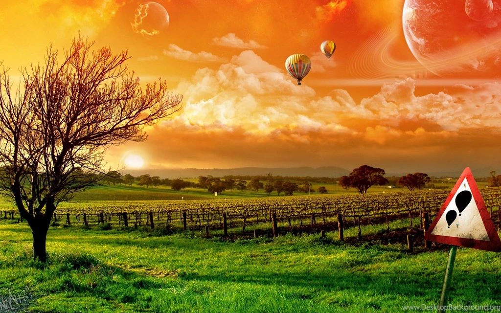 Balloon Trip Art Wallpapers