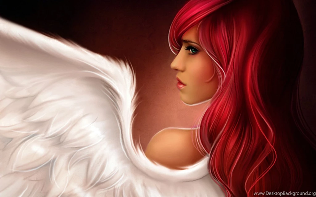 Girl with red hair and angel wings wide wallpaper 1920x1200.jpg