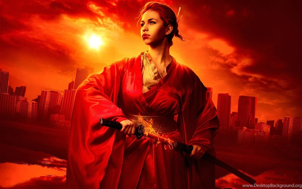 Wallpapers Fire Red Warrior Girl 1920 X 1200 Fantasy Fairy ...