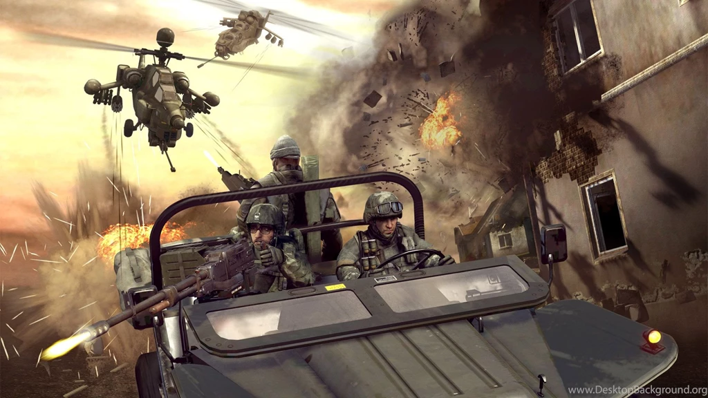 Wallpapers Helicopter, Soldier, Explosion, Machine Gun, Battlefield ...