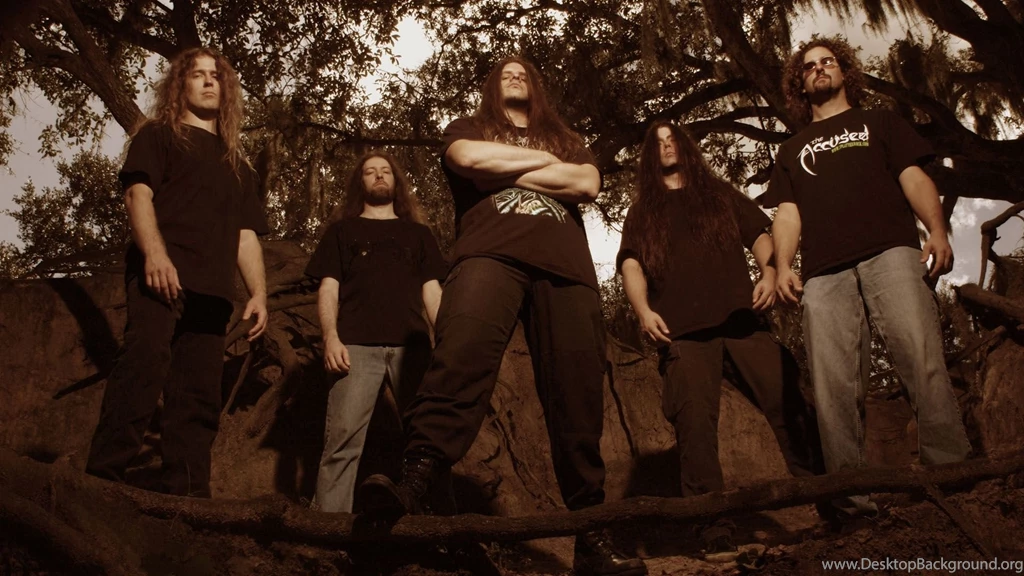 Download Wallpapers 1920x1080 Cannibal Corpse, Trees, T shirts, Sky ...