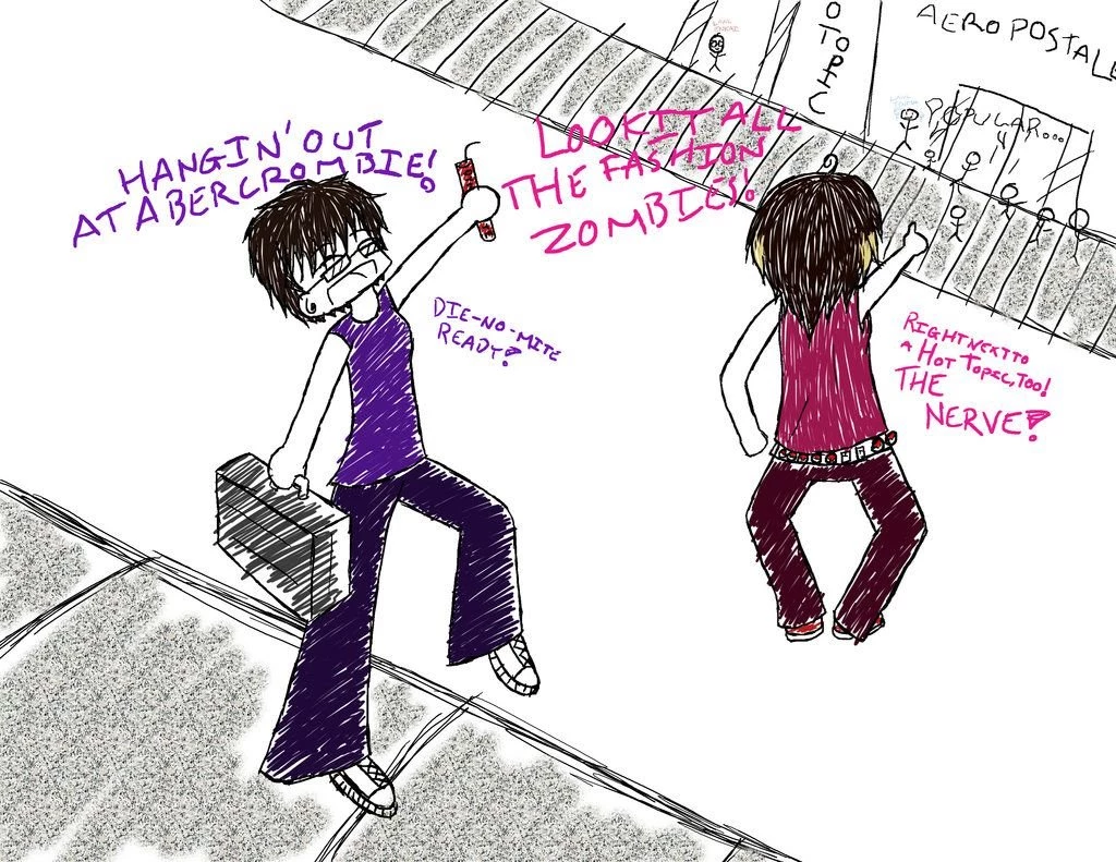 Hot Topic Next To Aeropostale? By Mushroom Fire On DeviantArt